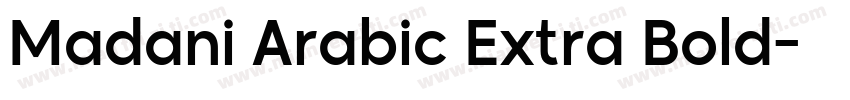 Madani Arabic Extra Bold字体转换